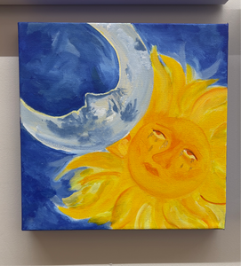 "Jealous Sun" Original Acrylic on Canvas