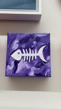 Load image into Gallery viewer, &quot;Purple Fish 2&quot; Original Acrylic on Canvas