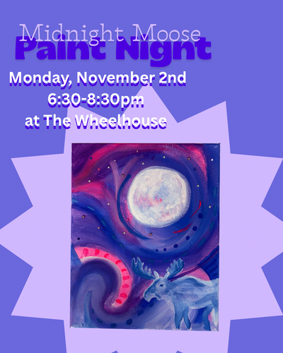 11/2 Midnight Moose Abstract Painting