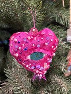 Hand Stitched and Embroidered Ornament 1