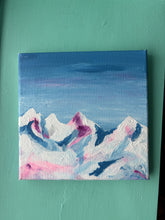 Load image into Gallery viewer, Abstract Winter Mountain Painting Class 3/5/25 @6:30pm