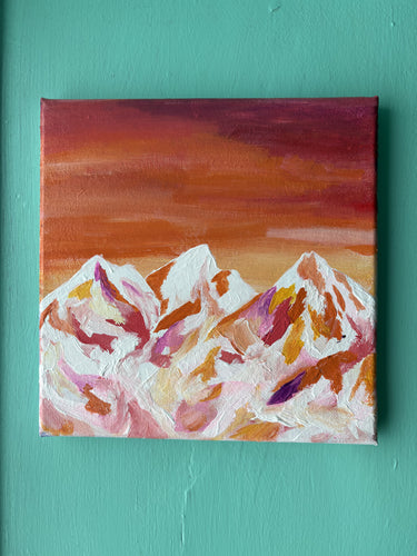 Abstract Mountain Painting Class 5/29/25 @6:30pm