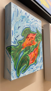 "Frazzled Fishies" Original Acrylic on Canvas