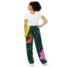 Load image into Gallery viewer, All-over print unisex wide-leg pants