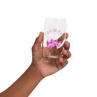 Moon and Mountain Can-shaped glass