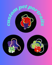 Load image into Gallery viewer, Custom Pet Portrait on Recycled Record