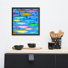 Load image into Gallery viewer, &quot;Hey I&#39;m Swimmin Here!&quot; Framed poster
