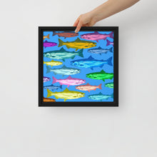 Load image into Gallery viewer, &quot;Hey I&#39;m Swimmin Here!&quot; Framed canvas