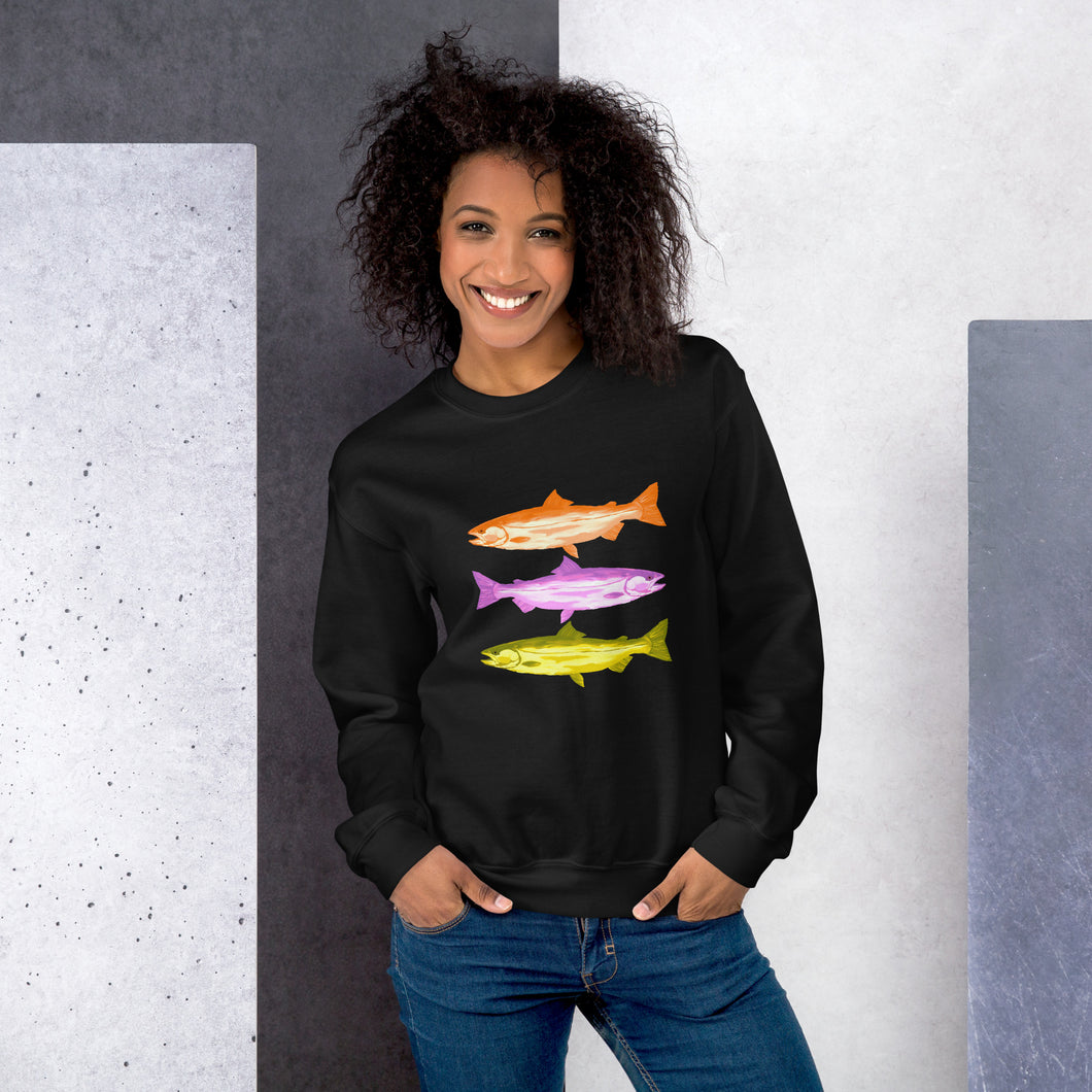 Colorful Salmon Unisex Sweatshirt