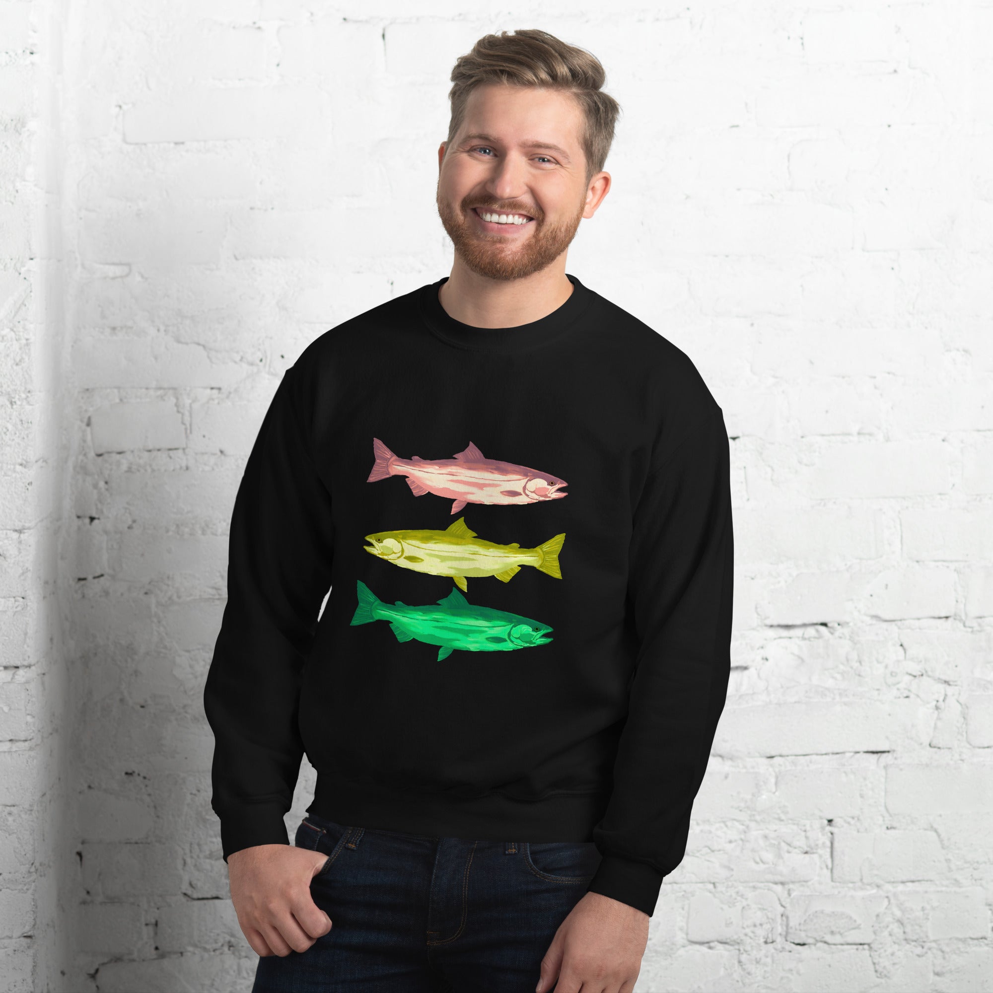 Colorful Salmon Unisex Sweatshirt