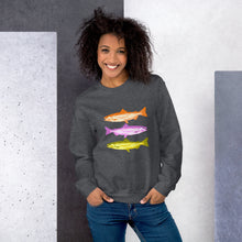 Load image into Gallery viewer, Colorful Salmon Unisex Sweatshirt