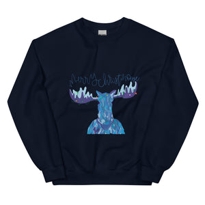 "Merry Christmoose" Unisex Sweatshirt