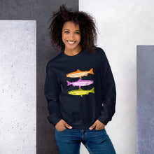 Load image into Gallery viewer, Colorful Salmon Unisex Sweatshirt