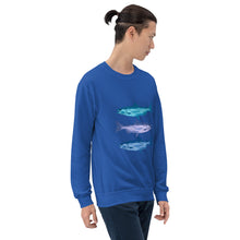 Load image into Gallery viewer, Blue Salmon Unisex Sweatshirt