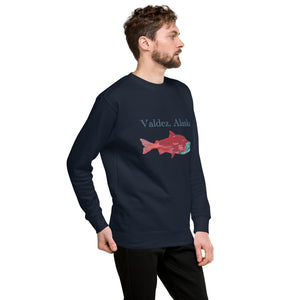 Salmon "Valdez Alaska" Unisex Premium Sweatshirt
