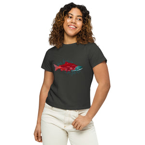 "Fish Love Me" Women’s high-waisted t-shirt
