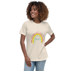 "Fish Love Me, Men Fear Me" Rainbow Women's Relaxed T-Shirt