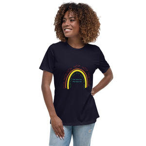 "Fish Love Me, Men Fear Me" Rainbow Women's Relaxed T-Shirt