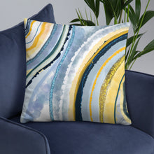 Load image into Gallery viewer, Blue Geode Basic Pillow