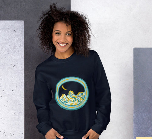 Mountain Digital Art Print Sweatshirt