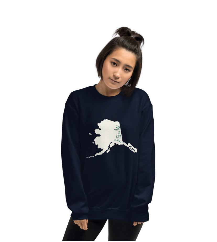 Alaska Home Art Print Sweatshirt