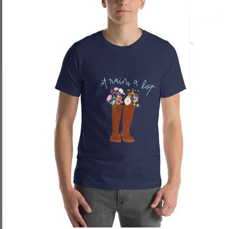 “It Rains A Lot” Print T-Shirt