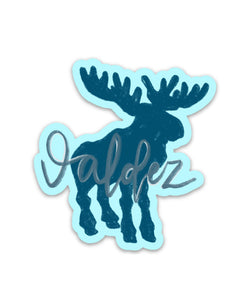 Valdez Alaska Art Print Stickers