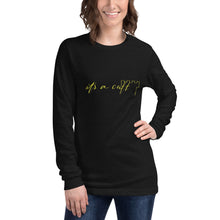 Load image into Gallery viewer, Unisex Long Sleeve Tee&quot;it&#39;s a cult&quot; Yellow Letters