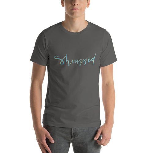 Cursive Shunned Unisex t-shirt