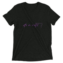 Load image into Gallery viewer, Short sleeve t-shirt &quot;it&#39;s a cult&quot; Purple Letters