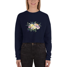 Load image into Gallery viewer, Floral Crop Sweatshirt
