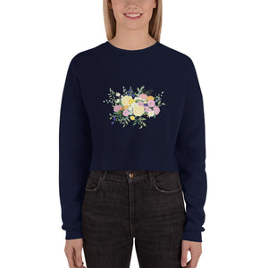 Floral Crop Sweatshirt